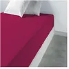 Image de Drap housse uni coton cerise Les Ateliers du Linge