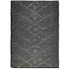 Image de The Deco Factory CHIC TRIBAL - Tapis en jonc de mer motif tribal noir 160 x 230 cm