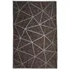 Image de The Deco Factory MEDIA TRIANGLES - Tapis en polypropylène et coton motif triangles brun 190 x 290 cm