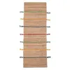 Image de Tapis - Jute et laine - Lignes colorées - 50x150 cm - Intérieur