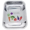 Image de Plat à four rectangulaire avec poignées en acier inoxydable 30cm x 22cm