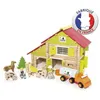 Image de Jeujura - 8054 - jeu de construction - chalet à comte avec camion et animaux - 180 pièces