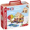 Image de Chalet à peindre 85 pièces - Jeu de construction en bois naturel - Accessoires et peinture inclus - 26x24x9 cm