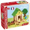 Image de La cabane du jardinier 60 pièces - Jeu de construction en bois naturel - Tapis et accessoires inclus - 22x18,5x8,5 cm