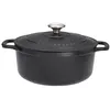 Image de Cocotte en fonte émaillée 28cm noir Chasseur puc472801