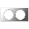 Image de Legrand Celiane plaque 2 postes verre miroir