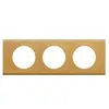 Image de Legrand Celiane plaque 3 postes bronze dore