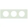 Image de Legrand Celiane plaque 3 poste verre kaolin 71mm