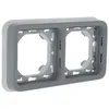 Image de Legrand plaque d'encastrement plexo 2 postes horizontal (composable)