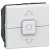 Image de Legrand interrupteur individuel de volets roulants 2 modules mosaic blanc avec enjoliveur blanc leg99656