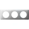 Image de Legrand Plaque LEGRAND Céliane Métal Aluminium 3 Postes