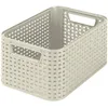 Image de Allibert Malle de rangement 6L aspect rotin ivoire