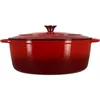 Image de Cocotte - 6020105 - Ronde - En fonte acier émaillé - Rouge - 7 litres