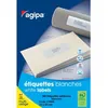 Image de Agipa Etiquettes Adhésives Blanches Agipa 119604 55 X 30mm Format A4