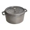Image de Cocotte en fonte émaillée ronde Staub gris graphite - 1102018 - Fonte - Ronde - 20 cm - Gris graphite