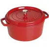 Image de Cocotte ronde STAUB vitamine cerise 28 cm