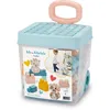 Image de Coffret Rolly Briques ECOIFFIER BB Abrick 40 piÃ¨ces avec chariot pastel