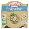 Image de Babybio Assiette MÃ©li-MÃ©lo De LÃ©gumes Au Saumon Riz 260 G - Lot De 4