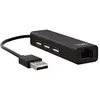 Image de Hub USB T'nB USB-A vers 3x USB-A et RJ45 Noir