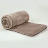 Image de Plaid microfibre toucher peluche DODO Marron 130x170 cm