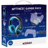 Image de Pack Gaming Mythics PS4 Konix Casque + Station double de charge + Câble USB + Protection en silicone