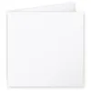 Image de Clairefontaine Carte 210g PliÃ©e 135x135 Blanc IrisÃ© Pqt 25