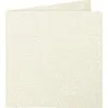 Image de Paquet de 25 cartes pliées Pollen 135x135mm Ivoire Irisé 210g