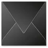 Image de Clairefontaine Enveloppe 120g 165x165 Noir Pqt 20