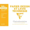 Image de ClaireFontaine Clairefontaine  Pochette Dessin Technique 10f A3 Lavis 160g (Fr)
