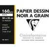 Image de ClaireFontaine Clairefontaine  Poch.Etival Color 24x32 12f 160g Noir
