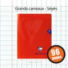 Image de ClaireFontaine Cahier - 17x22(Cm) - Grands Carreaux - 96 Pages - Couverture En Polypro - Sans Spirale - Clairefontaine - Mimesys