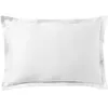 Image de Essix - Taie d'oreiller rectangle Satin de coton uni Blanc - 50 x 70 cm