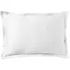 Image de Essix Taie D'oreiller Unie En Satin De Coton Blanc 50x70