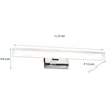 Image de Applique De Salle De Bain 57 Cm Chrome (12w 960lm 4000k Ip44) - Voltman