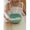 Image de Bol en silicone avec ventouse vert TU