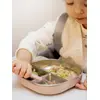 Image de Assiette compartimentée inox rose TU