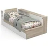 Image de LIT ENFANT LIFE 1 PERSONNE - 90X190/200 - RANGEMENTS - DÃCOR CHENE ET BLANC - DEMEYERE - FABRIQUÃ EN FRANCE