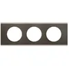 Image de Legrand Celiane plaque 3 postes black nickel