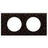 Image de Celiane plaque 2 postes cuir pixel