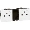 Image de Legrand Prise 2P+T affleurante Mosaïc Legrand 2x 2P+T - dispo 48h