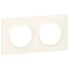Image de Plaque carrée Dooxie - 2 postes - Entraxe 71mm - Blanc