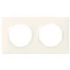 Image de Legrand Plaque carrée dooxie 2 postes finition blanc