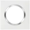 Image de Legrand Plaque Dooxie - 1 poste - carré - blanc + chrome LEGRAND