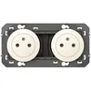 Image de Double prise de courant 2P+T Surface dooxie 16A prÃ©cÃ¢blÃ©es finition blanc LEGRAND