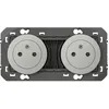 Image de Legrand Double prise composable 2P+T surface précâblées Dooxie Legrand - Aluminium