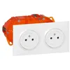 Image de Kit double prise de courant 2P+T Surface 16A précâblées Dooxie - Blanc - 300400 - Legrand
