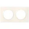 Image de Legrand Plaque Dooxie - 2 postes - carré - blanc LEGRAND