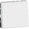 Image de Legrand Poussoir Mosaic EASYLED Mosaic EASYLED 6A 250V 2 modules blanc Legrand 077040L