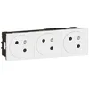 Image de Legrand 077143L Prise de courant triple 2P+T Mosaic link 6mod. Blanc