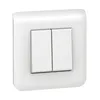 Image de Legrand Double interrupteur va-et-vient Mosaic, blanc, LEGRAND